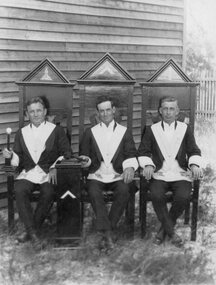 Photograph, Mr Bert Miller -- in Freemasons Regalia