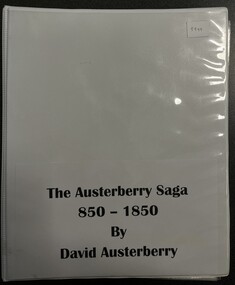 Book - Family History, The Austerberry Saga 850 - 1850, 2003