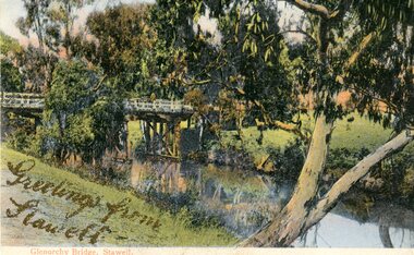 Photograph - Postcard - Colour, Greetings from Stawell - Glenorchy Bridge