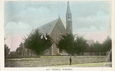 Photograph, St Patricks Church Stawell -- Postcard