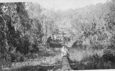 Photograph, Stawell water pipe line