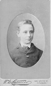 Photograph, Young Boy in Formal Suit -- Studio Portrait