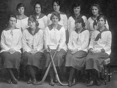 Photograph - Group Portrait, Hockey Team - Melbourne High School 1921, 1921