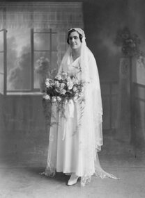 Photograph - Studio Portrait, Madge's Wedding Photo