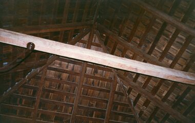 Photograph, Underside Shingle roof