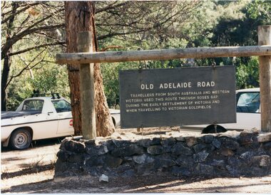 Photograph, Old Adelaide Road - Roses Gap, 29/04/1997