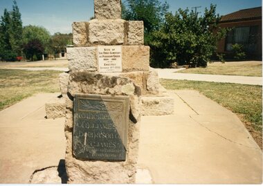 Photograph, Cemetery Memorial erected at One Tree Hill Cemetery at Pleasant Creek 1935 Colour Photgraph