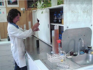 Photograph - Aunde Album 29, Dye Lab - Creating the Dye Mix, 2002