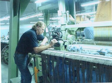 Photograph - Aunde Album 29, Setting the Jacquard Loom, 2002