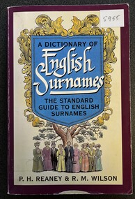 Book - Family History, A Dictionary of English Surnames, 1995