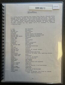 Book - Inquest Files, Localities