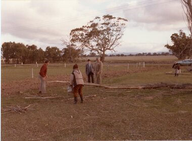 Photograph, "Ashen" Homestead -- 1984 planting trees, 1993 showing some graves and the growth of the trees -- 11 Photos