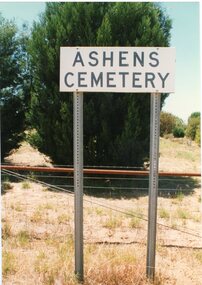 Photograph, "Ashen" Homestead -- 1984 planting trees, 1993 showing some graves and the growth of the trees -- 11 Photos
