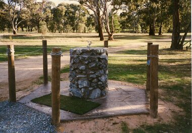 Photograph, Stawell Golf Bowls Club -- Golf/Bowls Yellow Album -- Drinking Fountain Dedicated to Don Bell
