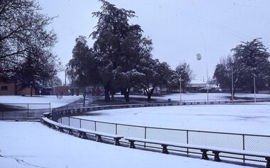 Photograph - Slide, Ian McCann, Central Park Stawell Snow July 1981, July 1981