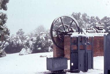 Photograph - Slide, Ian McCann, Stawell Snow July 1981 Fraser Park, July 1981