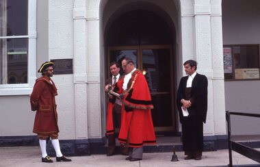 Photograph - Slide, Ian McCann, Town Cryer, 1976 - 1984