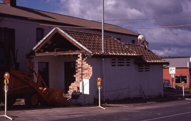 Photograph - Slides, Ian McCann, Demolition of Comfort Station - Wimmera Street July 1984, 1976 -1984