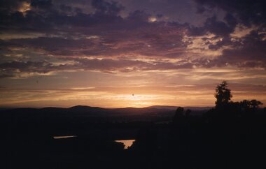 photograph - Slides, Ian McCann, Sunset over the Grampians, 1976- 1984