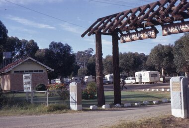 photograph - Slides, Ian McCann, Enterence to Grampians Gate Caravan Park, 1976 - 1984