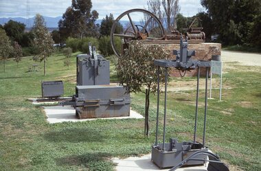 photograph - Slides, Ian McCann, Mining Monumnet at Fraser Park, 1976 -1984