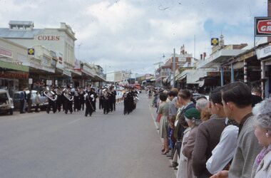 Photograph - Slide, Stawell Band Marching in Main Street