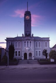 Slide, Ian McCann, Town Hall at Sunset