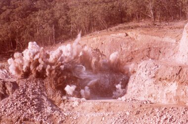 Slide, Ian McCann, Blasting the wall, 1965