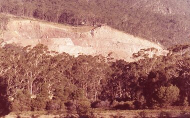 Slide, Ian McCann, Dam wall in the distance, 1965