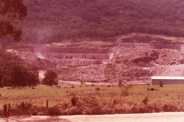 Slide, Ian McCann, Belfield dam from a distance, 1965
