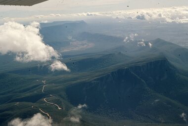 Slide, Ian McCann, Aerial View of the Grampians, 1960's