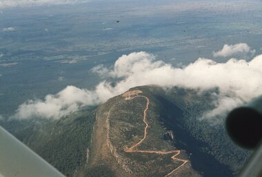 Slide, Ian McCann, Aerial View of Mt Willaim, 1960's