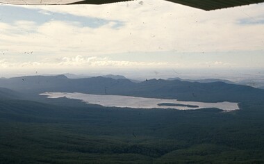 Slide, Ian McCann, Aerial View of Lake Wartook, 1960's