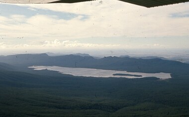 Slide, Ian McCann, Aerial View of Lake Wartook, 1960's