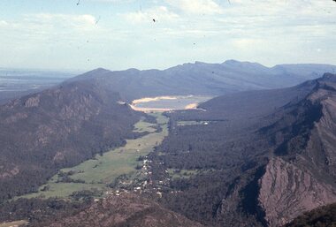 Photograph - Slide, Ian McCann, Aerial View of Lake Belfield in the distance, 1960's