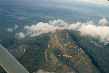 Slide, Ian McCann, Ariel View of Mt William through cloud, 1960's
