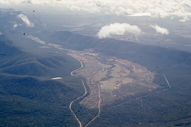 Slide, Ian McCann, Ariel View of the Grampians, 1960's