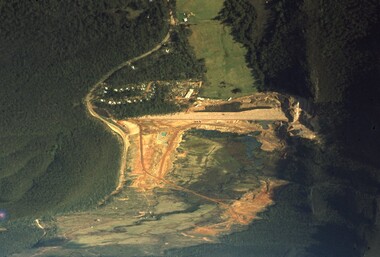 Slide, Ian McCann, Lake Bellfield construction, 1960's