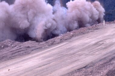 Slide, Ian McCann, Blasting at Lake Bellfield, 1960's