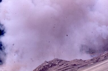 Slide, Ian McCann, Blasting at Lake Bellfield, 1960's