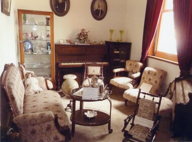 Photograph, Parlor Display at old court house