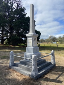 Photograph, Mellor Monuments, Concongella War Memorial with names of first World War Soldiers, September 2022