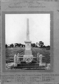 Photograph, Mellor Monuments, Concongella War Memorial with names of first World War Soldiers, September 2022