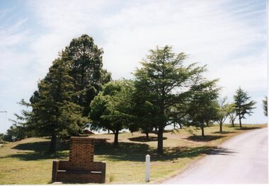 Photograph, "Dane" Memorial Seat near Big Hill Stawell -- Coloured