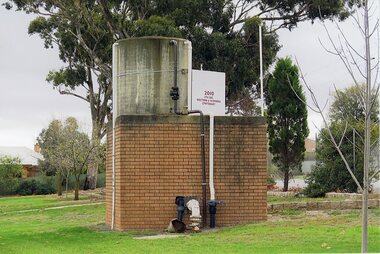Photograph, Water Storage Tank at Fire Track