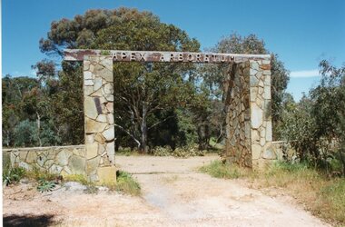 Photograph, Main Entrance to the Apex Arboretum