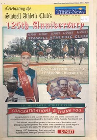 Article - Newspaper Supplement, Celebrating Stawell Athletic Clubs 125th Anniversary 2002