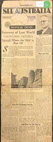 Archive - Newspaper Supplement, Smith's Weekly - Gateway of Lost World Unexplored Victoria Nov 1937