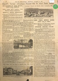Archive - Newspaper Supplement, The Sun News Pictorial - Stawell's Various Advantages pointed out to Ideal Town Judges