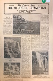 Archive - Newspaper Supplement, The Stawell News: The Glourious Grampians A Tourist Paradise 1938